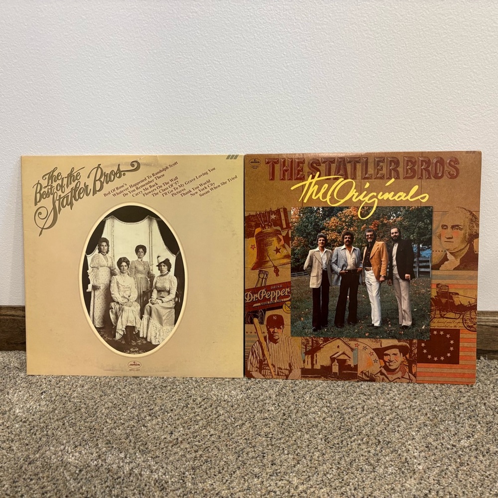 2 The Statler Bros Orig Vinyl Album LPs Best Of / The Originals Tested Very Good